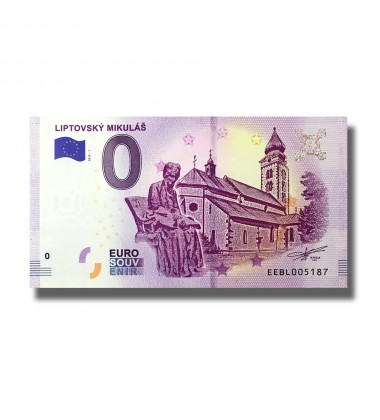 0 EURO BANKNOTE LIPTOVSKY MIKULAS SLOVKIA EEBL 2019-1