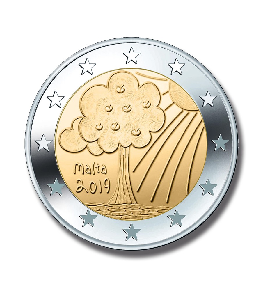 2019 Malta Nature and Environment 2 Euro Coin