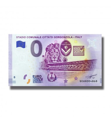 0 EURO SOUVENIR BANKNOTE STADIO COMUNALE CITTA' DI GORGONZOLA SEAX 2019-1