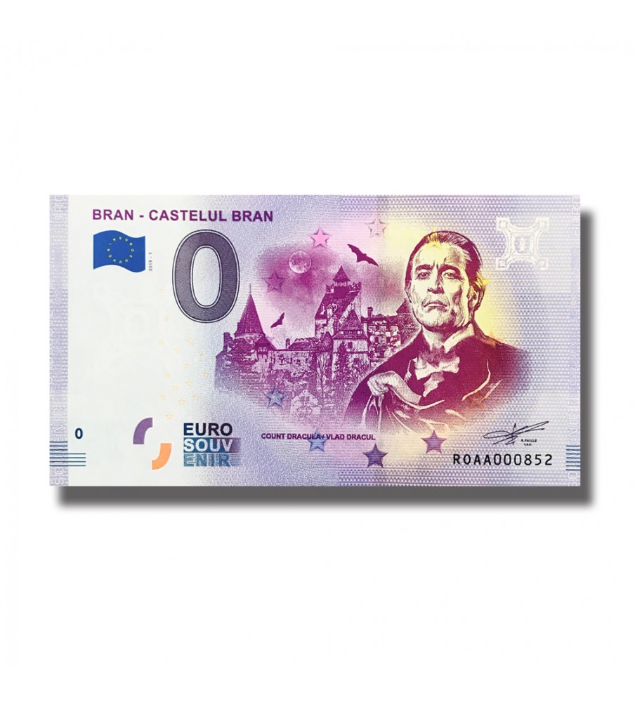 0 Euro Souvenir Banknote Bran Catelul Bran Romania ROAA 2019-1