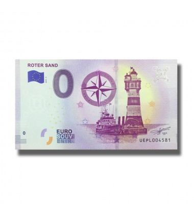 0 EURO SOUVENIR BANKNOTE ROTER SAND FRANCE UEPL 2019-2