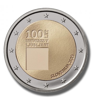 2019 SLOVENIA UNIVERISTY OF LJUBLJANA 2 EURO COMMEMORATIVE COIN