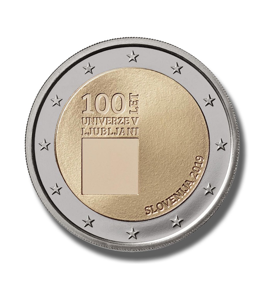 2019 SLOVENIA UNIVERISTY OF LJUBLJANA 2 EURO COMMEMORATIVE COIN