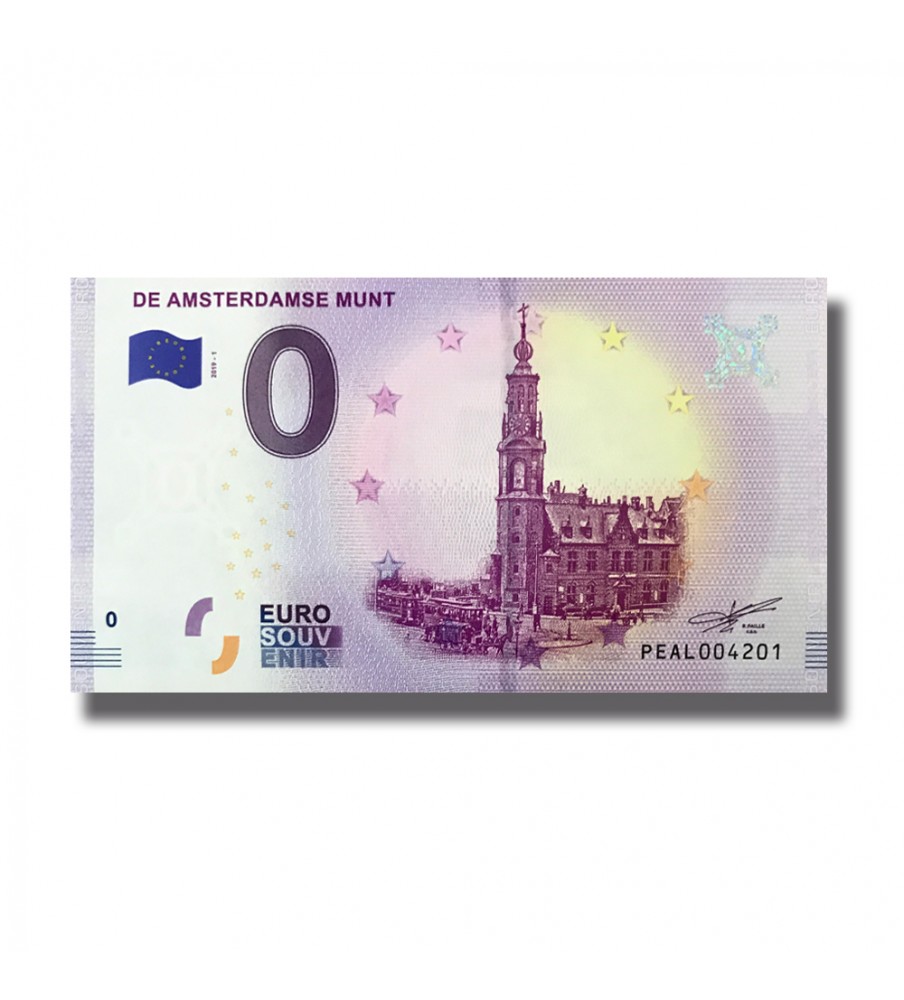 0 Euro Souvenir Banknote De Amsterdamse Mund Netherlands PEAL 2019-1