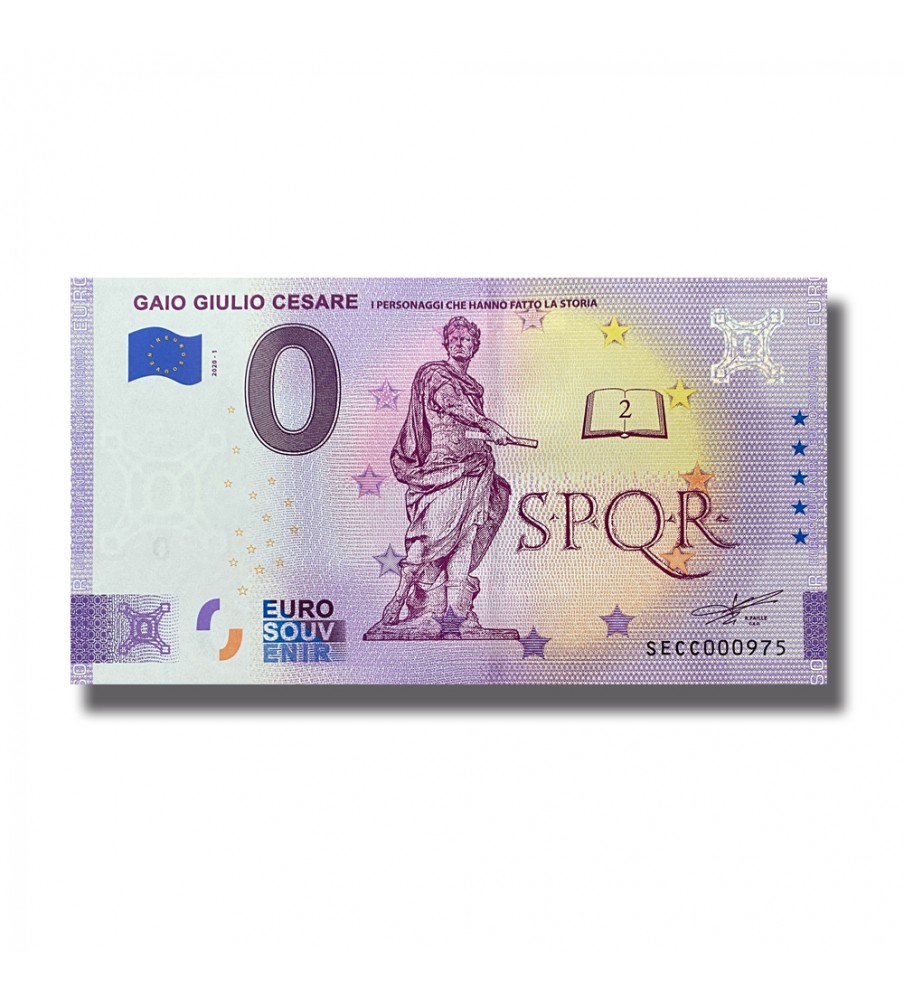 ANNIVERSARY EURO SOUVENIR BANKNOTE GAIO GIULIO CESARE SECC 2020-1