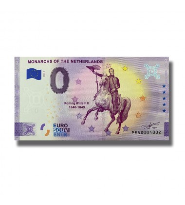 Anniversary Euro Souvenir Banknote Monarchs of The Netherlands PEAS 2020-4