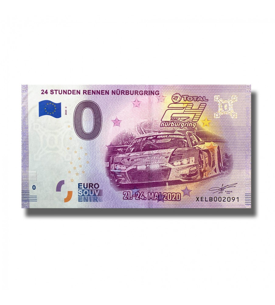 0 EURO SOUVENIR BANKNOTE 24 STUNDEN RENNEN NURBURGRING Germany XEBL 2020-2