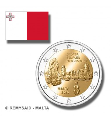 2020 MALTA TA SKORBA 2 EURO COIN