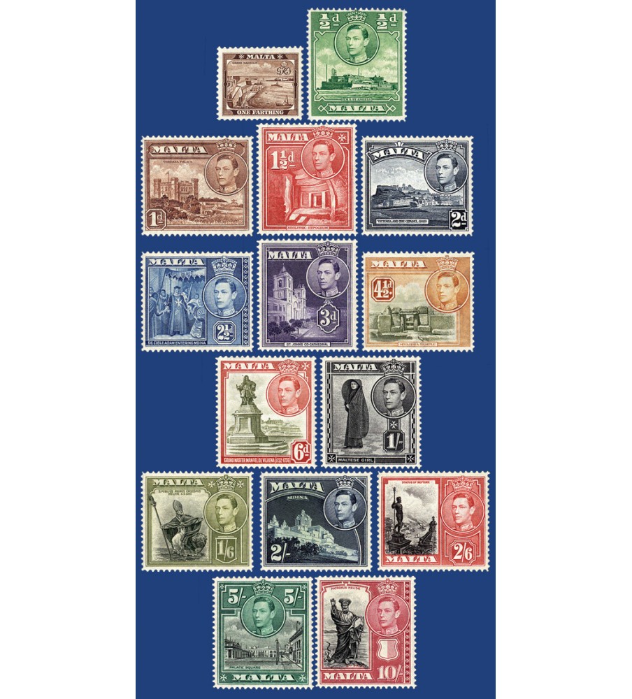 1938 Feb 17 MALTA STAMPS DEFINITIVE