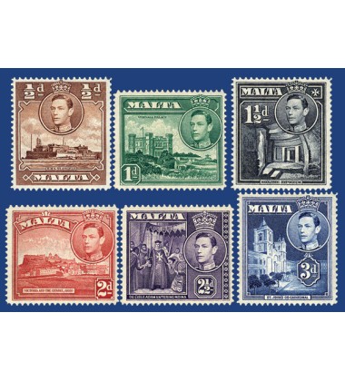 MALTA STAMPS DEFINITIVE NEW COLOURS