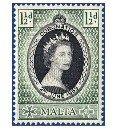 MALTA STAMPS CORONATION