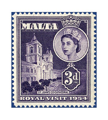 MALTA STAMPS ROYAL VISIT