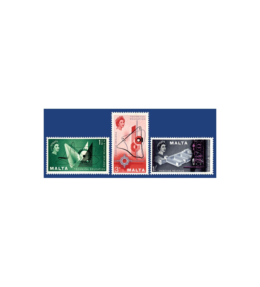 1958 Feb 15 MALTA STAMPS TECHNICAL EDUCATION