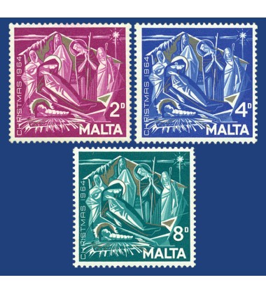 MALTA STAMPS CHRISTMAS 1964