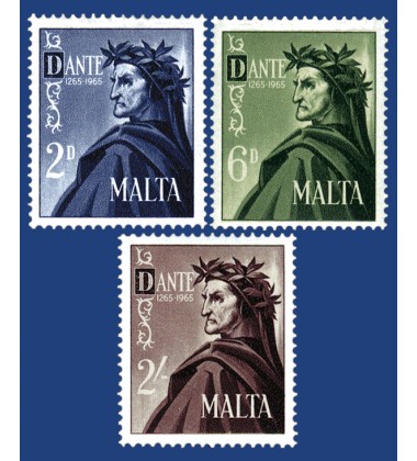 MALTA STAMPS 7TH CENTENARY OF THE BIRTH OF DANTE ALIGHIERI