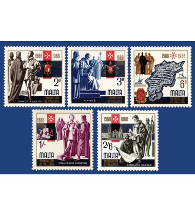 MALTA STAMPS 4TH CENTENARY OF THE FOUNDATION OF VALLETTA