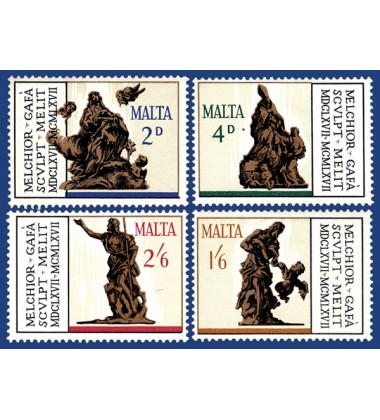 MALTA STAMPS 3RD CENTENARY OF THE DEATH OF MELCHIORE GAFË