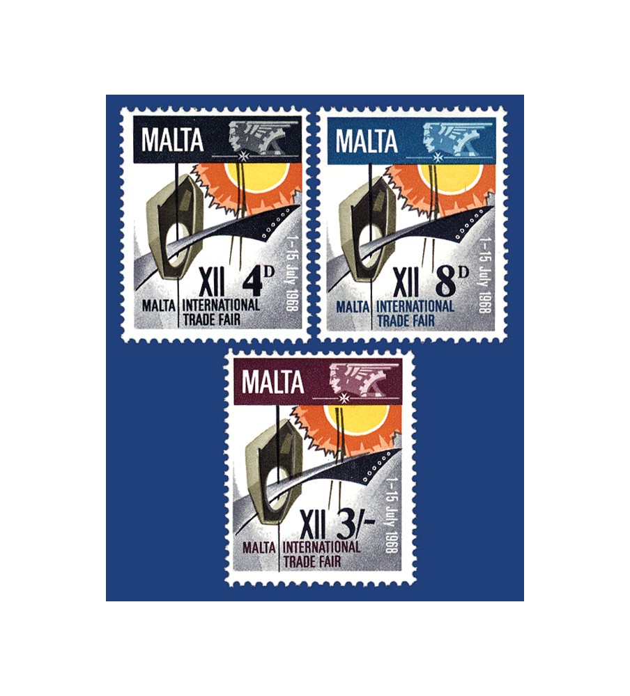 1968 Jun 01 MALTA STAMPS 12TH MALTA INTERNATIONAL TRADE FAIR