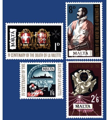 MALTA STAMPS 4TH CENTENARY OF THE DEATH OF LA VALLETTE