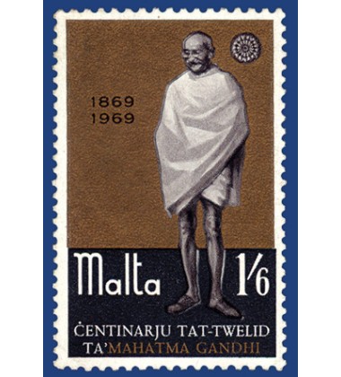 MALTA STAMPS CENTENARY OF THE BIRTH OF MAHATMA GHANDI