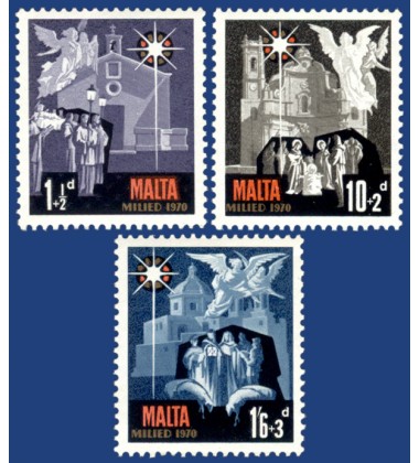 MALTA STAMPS CHRISTMAS 1970