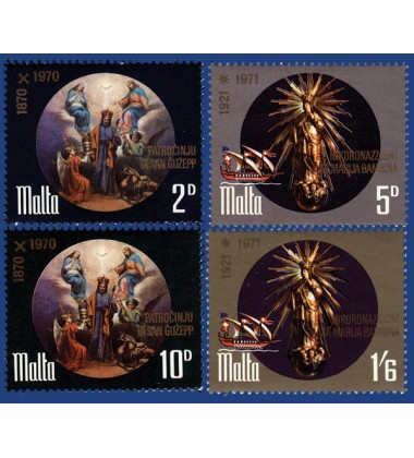 MALTA STAMPS RELIGIOUS ANNIVERSARIES