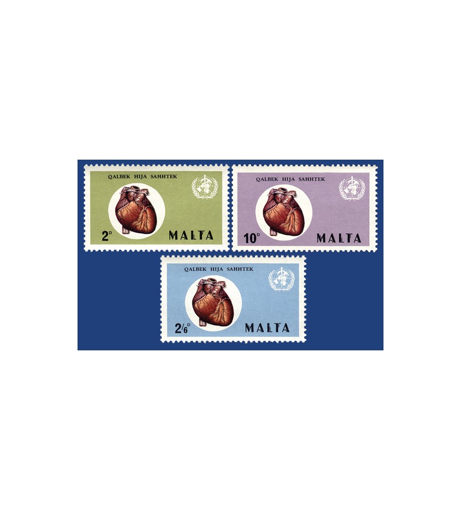 1972 Mar 20 MALTA STAMPS HEART