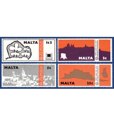 MALTA STAMPS EUROPEAN ARCHITECTURAL HERITAGE YEAR