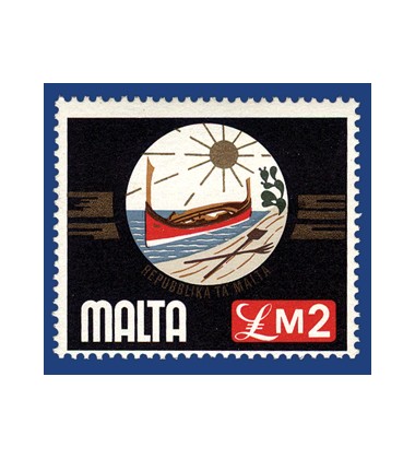 MALTA STAMPS DEFINITIVE - EMBLEM OF THE REPUBLIC OF MALTA