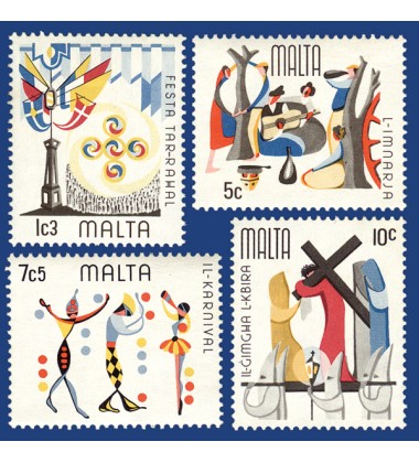 MALTA STAMPS MALTESE FOLKLORE