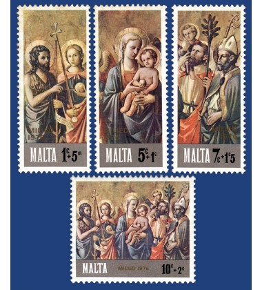 MALTA STAMPS CHRISTMAS 1976