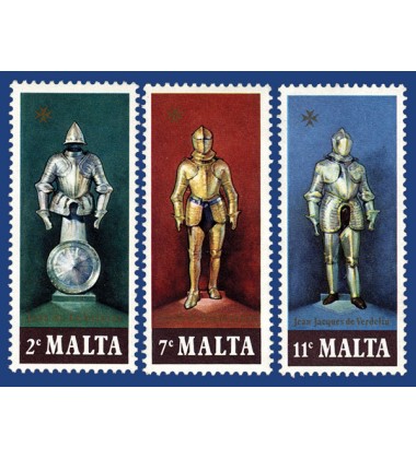 MALTA STAMPS SUITS OF ARMOUR