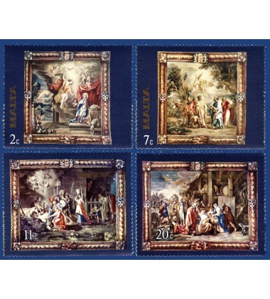 MALTA STAMPS FLEMISH TAPESTRIES 1ST SERIES