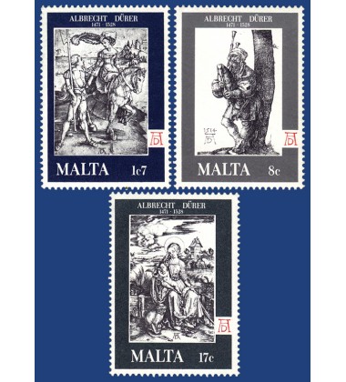 MALTA STAMPS 450TH ANN OF DEATH OF ALBERT D†RER