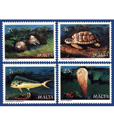 MALTA STAMPS MARINE LIFE