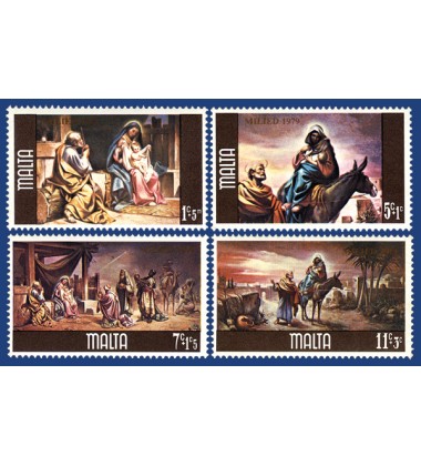 MALTA STAMPS CHRISTMAS 1979