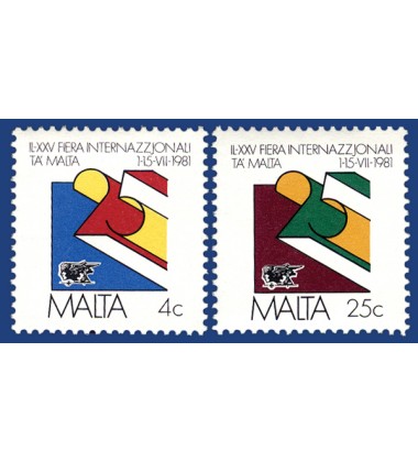 MALTA STAMPS 25TH MALTA INTERNATIONAL TRADE FAIR