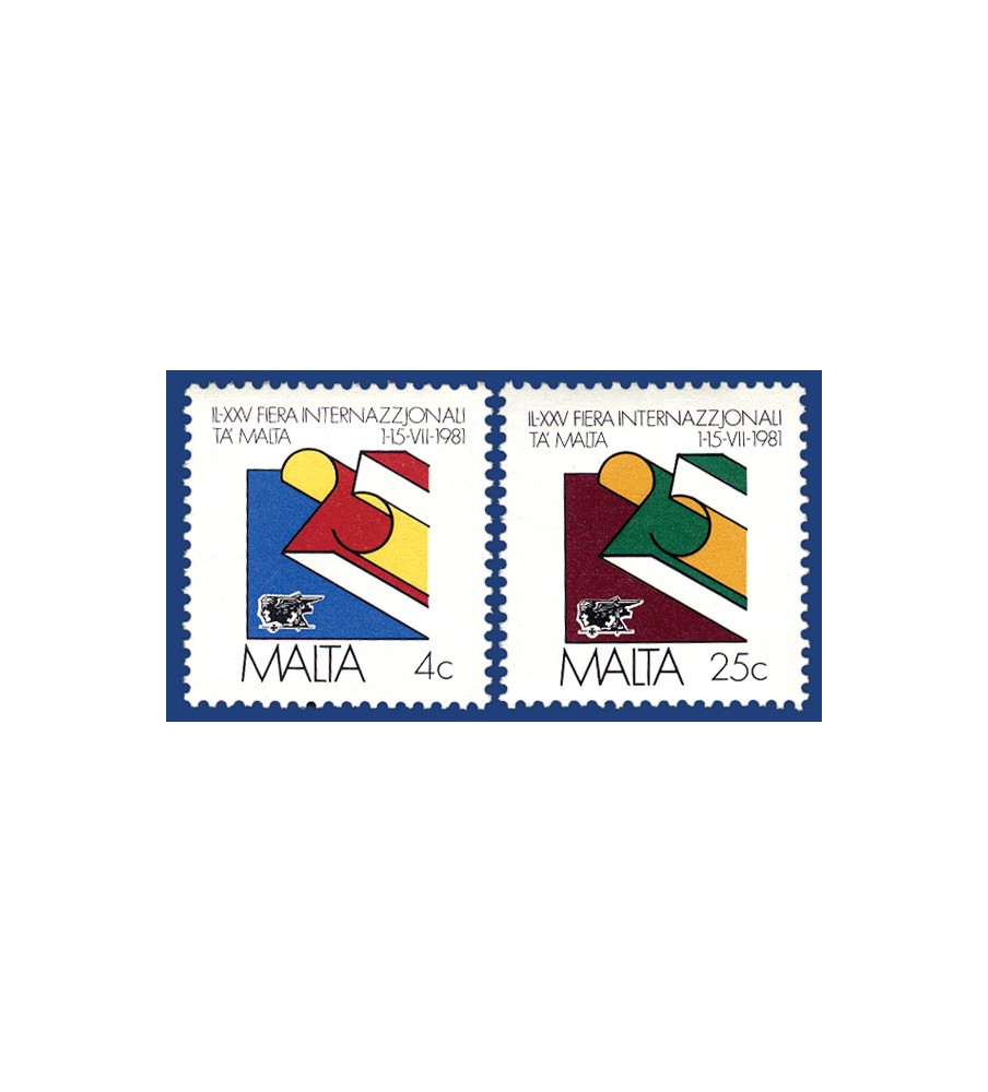 1981 Jun 12 MALTA STAMPS 25TH MALTA INTERNATIONAL TRADE FAIR