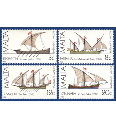 MALTA STAMPS MALTESE SHIPS 1ST SERIES