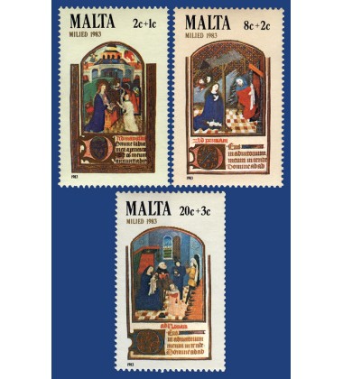 MALTA STAMPS CHRISTMAS 1983