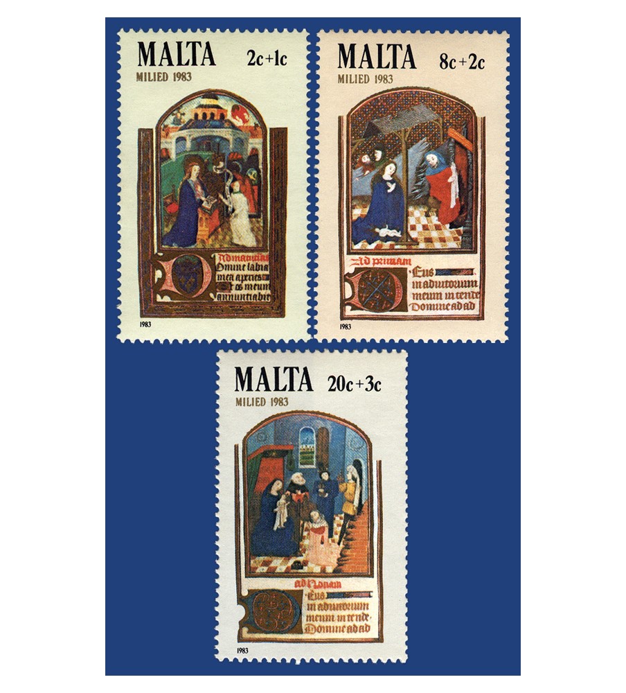 1983 Sep 06 MALTA STAMPS CHRISTMAS 1983