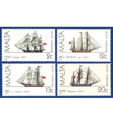 MALTA STAMPS MALTESE SHIPS 2ND SERIES