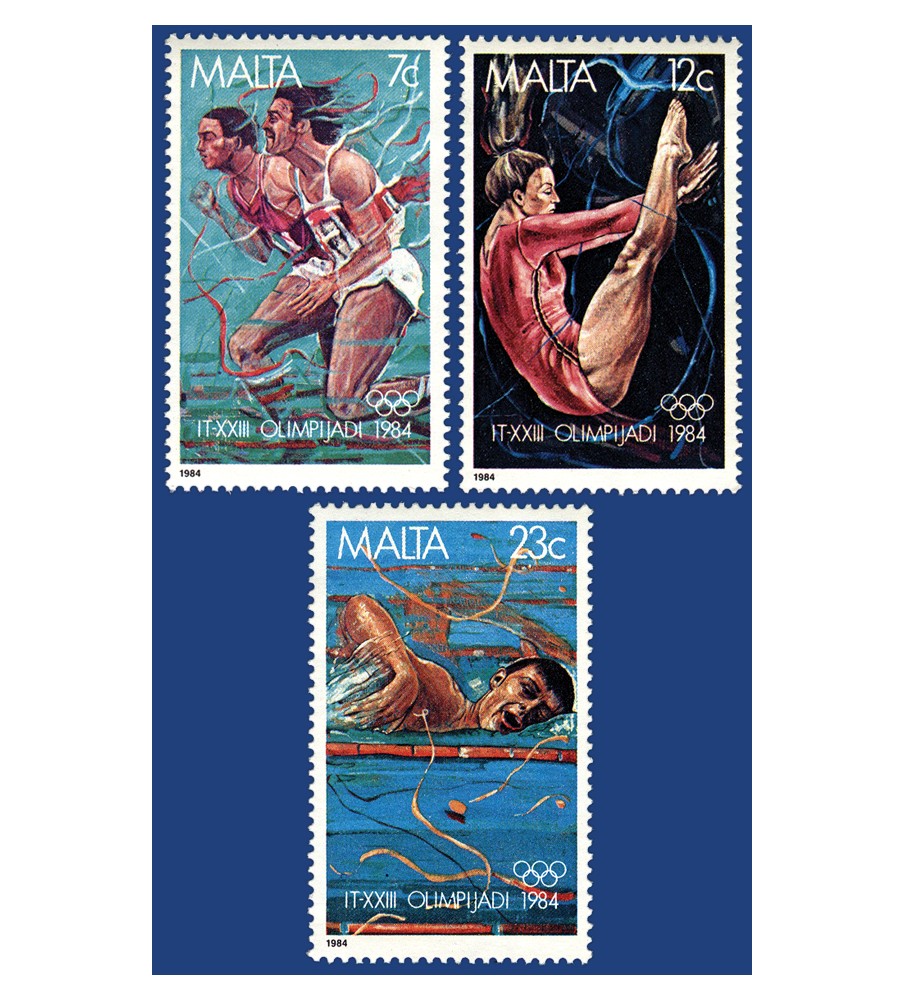 1984 Jul 26 MALTA STAMPS OLYMPIC GAMES - LOS ANGELES 1984