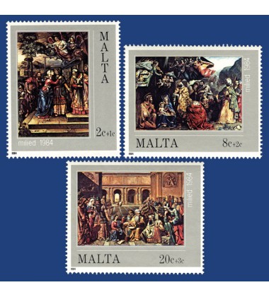 MALTA STAMPS CHRISTMAS 1984