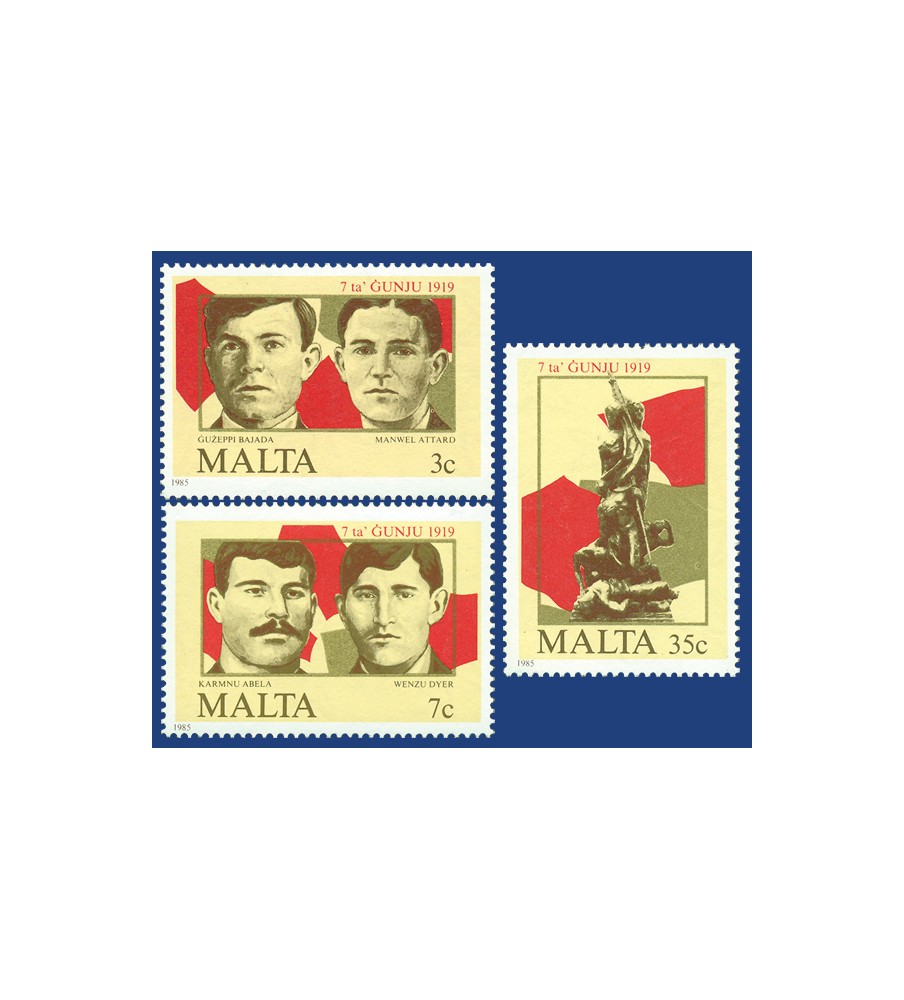 1985 Jun 07 MALTA STAMPS 7TH JUNE 1919