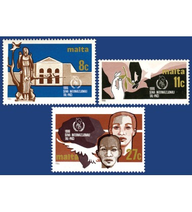 MALTA STAMPS INTERNATIONAL YEAR OF PEACE