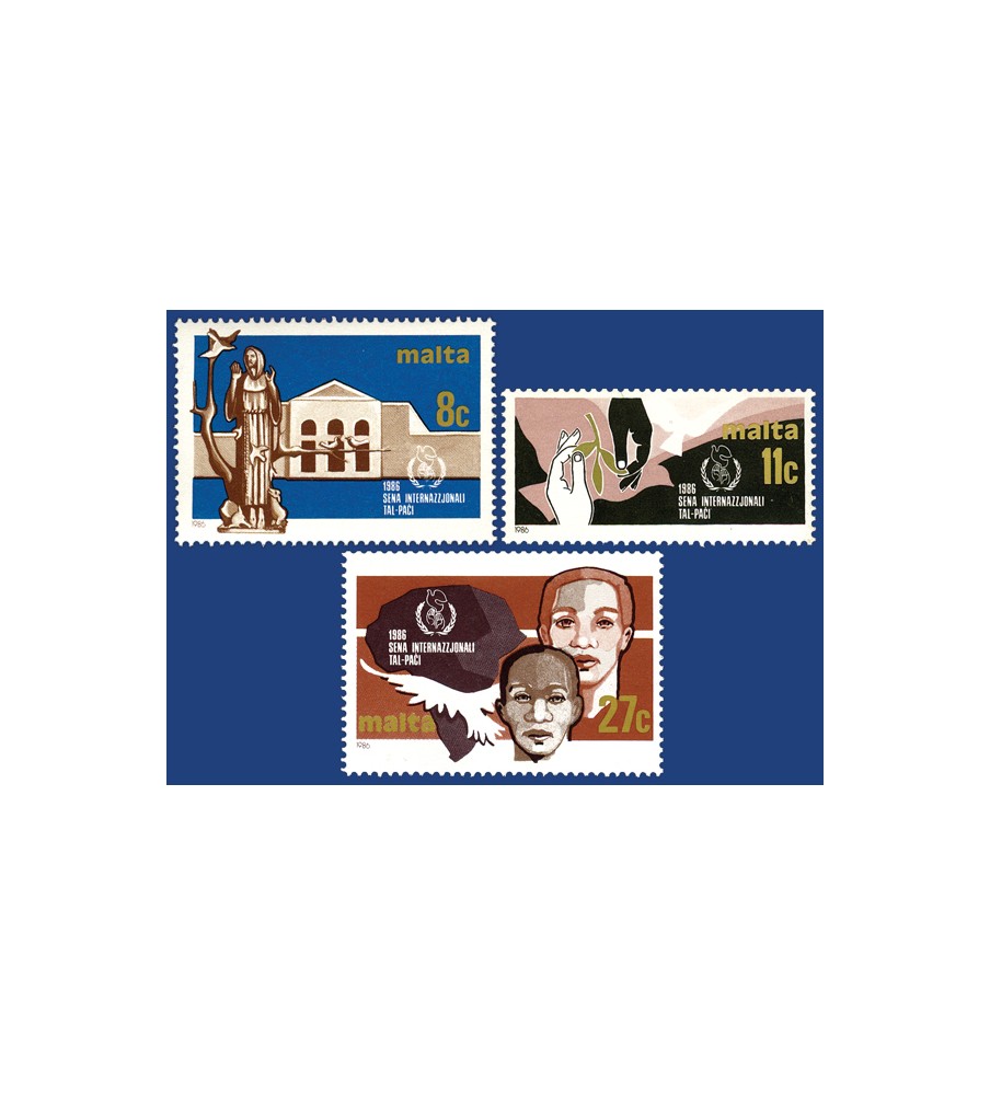 1986 Jan 28 MALTA STAMPS INTERNATIONAL YEAR OF PEACE