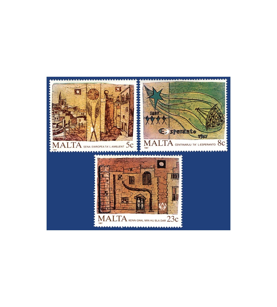 1987 Aug 18 MALTA STAMPS COMMEMORATIONS