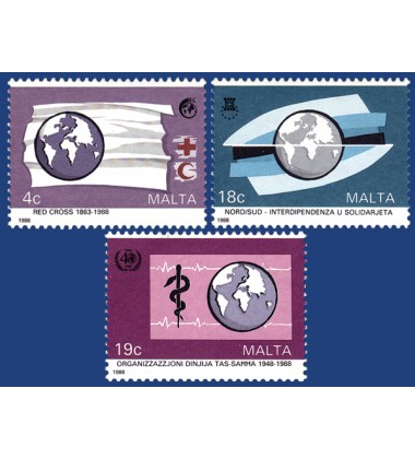 MALTA STAMPS INTERNATIONAL COMMEMORATIONS