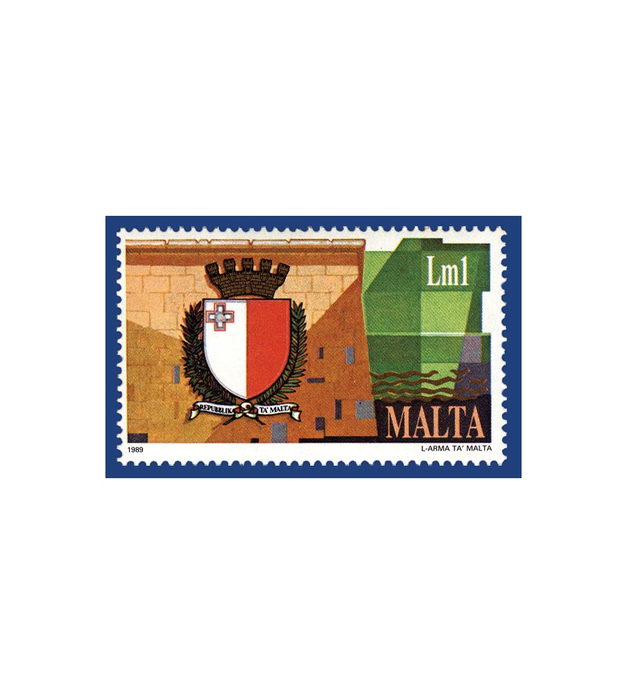 1989 Mar 25 MALTA STAMPS NEW EMBLEM OF MALTA